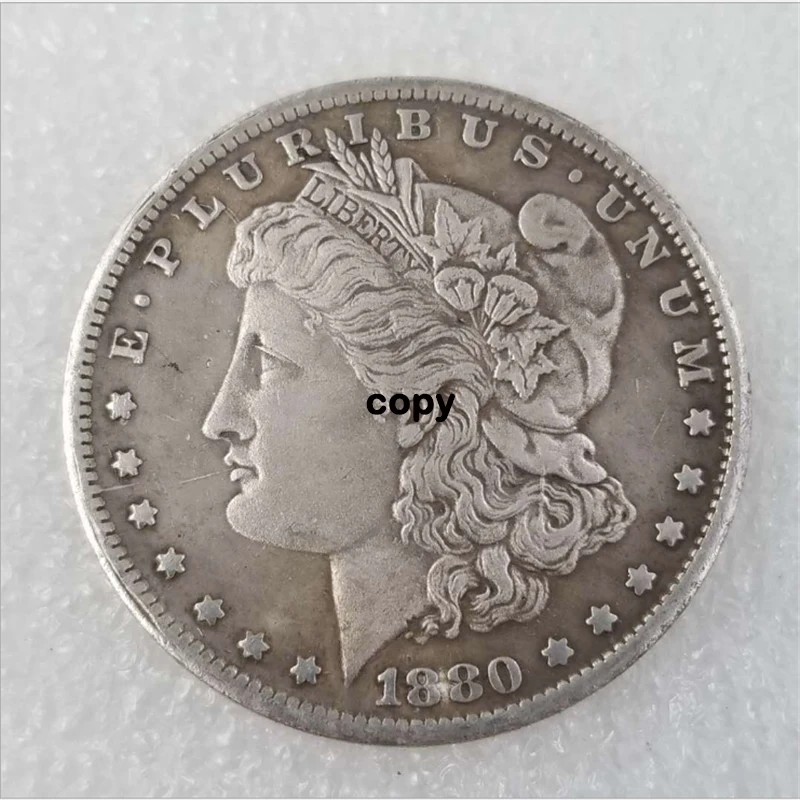 1880 USA Morgan One Dollar Replica Coin Gift Collection In God We Trust Souvenir Home Decor | Дом и сад