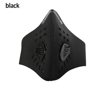 

Dust Mask Neoprene Anti-fog Haze Motorbike Riding Mouth Mask with Breathable Valve and Filter