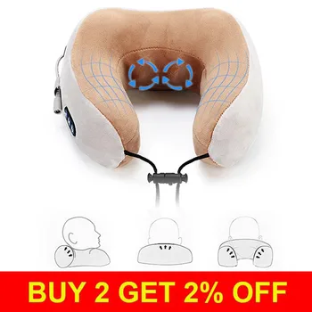 

Massa Massage U-Shaped Pillow Multi-Function Shoulder Cervical Vertebra Electric Outdoor Portable Car Health Care Relaxation