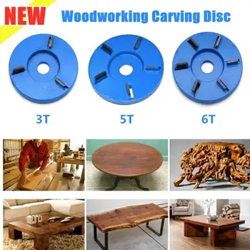 

90mm 3T 5T 6T Woodworking Carving Saw Blade Disc Tool Flat Cutter For 16mm Aperture Angle Grinder Milling Cutter Dropshipping