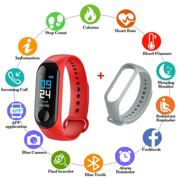 

2020Fitness Bracelet Reloj inteligente Heart Rate Blood Pressure Health Waterproof Men Smart Bracelet Bluetooth Watch Wristband