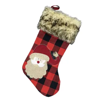 

Christmas Tree Hanging Gift Sock Decoration Stocking Gift Candy Bags Lovely Gift Bag