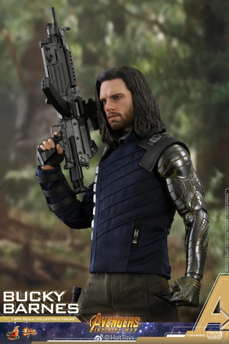 HOTTOYS MMS509 Коллекционная 1/6 полный набор Мститель 3 Бакки Барнс Зимний Солдат белый волк фигурка модель для фанатов подарки