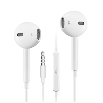 

Stereo Sound 3.5mm Jack In Ear Earphone for iPhone 6 6S Plus 5S 5 SE iPad Wired Control Earbuds with Microphone Music Earphones