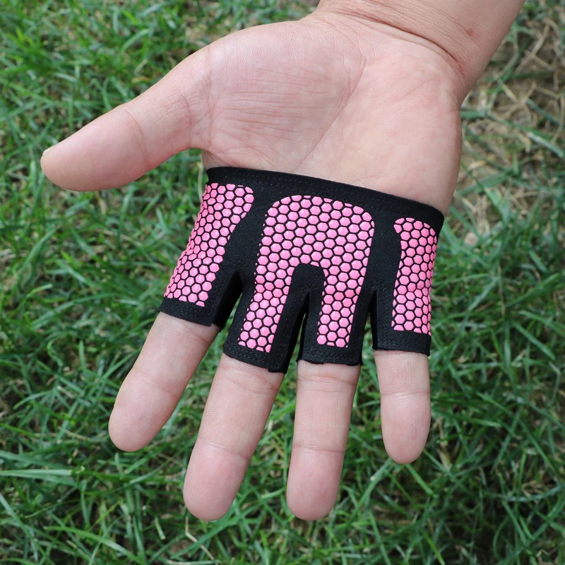 1Pair Anti-skid Gym Gloves Breathable Body Building Exercise Training Sports Fitness Gloves Men&Female Crossfit Exercise Sports (12)