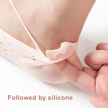 

2 Pairs Women Velvet Toe Socks Non Slip Breathable Full Five Finger Socks Low-cut Liner Socks K2