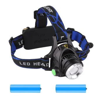 

T6 LED Headlamp 10W 800LM IP44 Waterproof Camping Night Working Lighting Retractable Zoom Headlight Torch with Battery