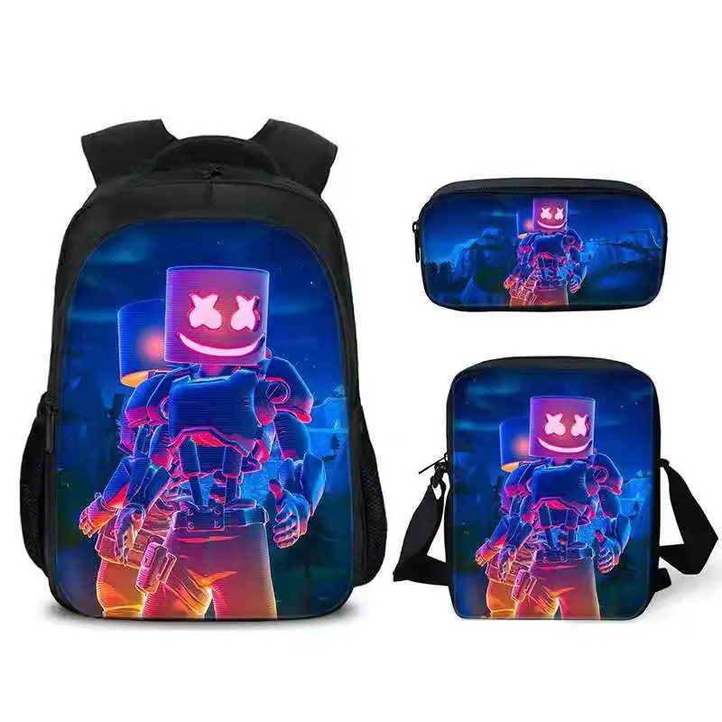 

Newest DJ Smiley Face School bag DJ Music Cosplay Fashion Backpack Kids Birthday Gift Bookbag Teenagers Outdoor Travel Bag