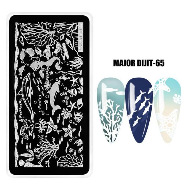 irregular shape Nail Stamping Plates Skull Template Dot Point Image Printing Stencil Nail print template Manicuring Tool