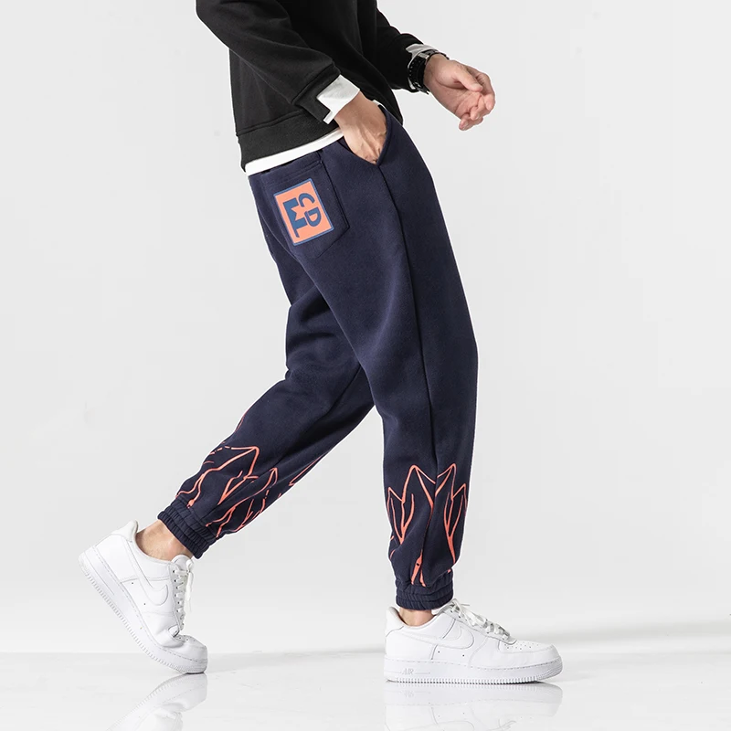 Yasword Men Pants Trousers Straight Ankle-Length Solid Color Casual Fashion Loose Male Elastic Waist Clothing Streetwear Yasword Men Pants Trousers Straight Ankle-Length Solid Color Casual Fashion Loose Male Elastic Waist Clothing Streetwear