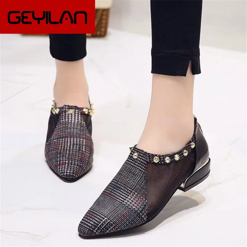 

2020 Summer Women High Heel Shoes Mesh Breathable Pumps Zip Pointed Toe Heels Fashion Female Dress Shoes Plus Size Y1059