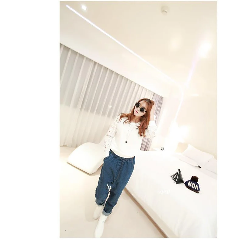 Модные свободные джинсы Mujer, джинсовые женские повседневные штаны-шаровары, Pantalon Jean Femme, корейский стиль, удобные