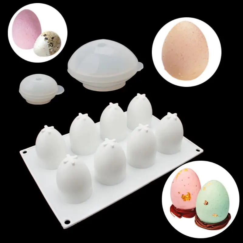 3D пасхальное яйцо силиконовой формы для выпечки муссовый торт литая эпоксидная смола кулон формы DIY аксессуары ювелирные изделия делая инструменты