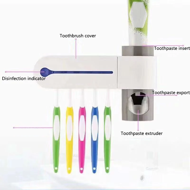 1 набор многофункциональных автоматических соковыжималок для зубной пасты, умный держатель для сушки зубных щеток, ультрафиолетовый стерилизатор, инструменты для ванной