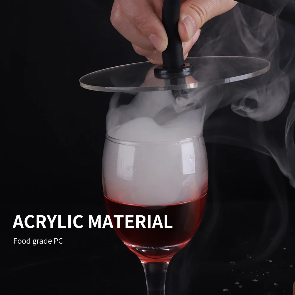 Molecular Cuisine Smoke Hood Smoking Cocktail Wine Hood 4 Inches Suitable For Smoke Generator Bar Accessories