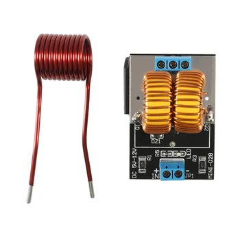 

5-12V 120W Mini ZVS Induction Heating Board Flyback Driver Heater DIY Cooker+ Ignition Coil