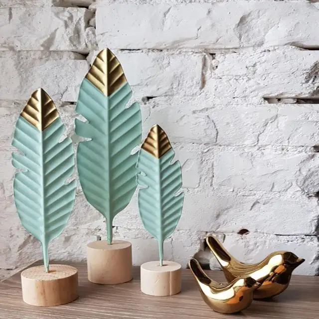 Feather Wooden Mini Decor for Home