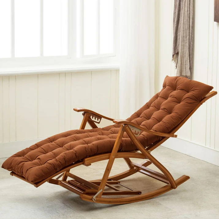 Кресло-качалка для взрослых, складное кресло для обеда, легкое кресло для гостиной, спальная кровать, домашний балкон, кресло для отдыха, старое бамбуковое кресло