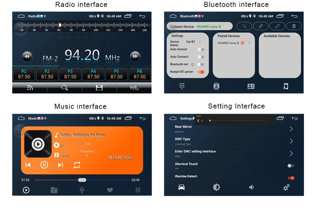 Авто Android 8,1 gps полный сенсорный 7 дюймов емкостный сенсорный экран Экран WI-FI Mirrorlink Bluetooth записей вождения автомобиля аудио