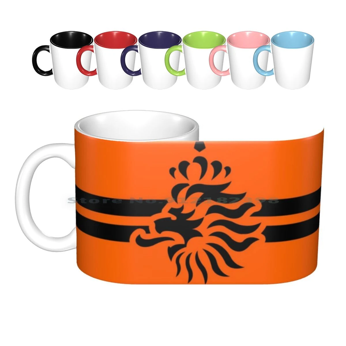 Keramische Mokken Koffie Kopjes Melk Thee Mok Kvnb Holland Nederland Oranje Oranje Euro Van|Mokken| - AliExpress