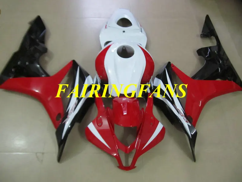 Инжекторный комплект для HONDA CBR600RR F5 07 08 CBR 600 RR CBR 600 RR CBR 600 2007 2008 красные, белые обтекатели комплект+ подарки HJ45