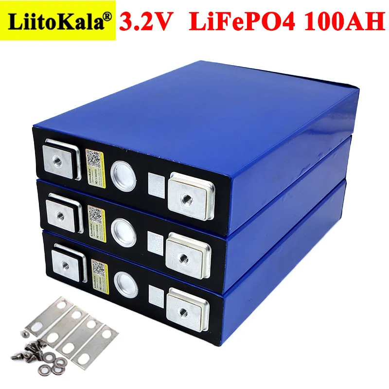 3.2V 100Ah bateria LiFePO4 litowo fosfa duża pojemność DIY 12V 24V 48V 3C 300A samochód elektryczny RV system magazynowania energii słonecznej
