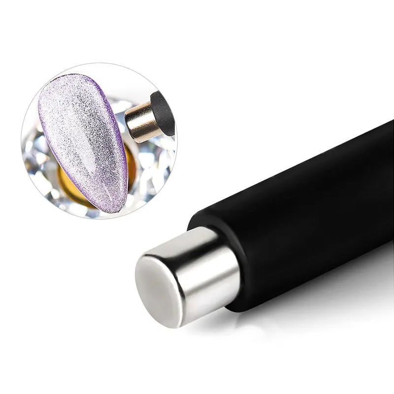 1Pcs Nail Art Magnet Stick Cat Eyes Magnet for Nail Gel Polish 3D Line Strip Effect Strong Magnetic Pen Tools for DIY Nail Tools