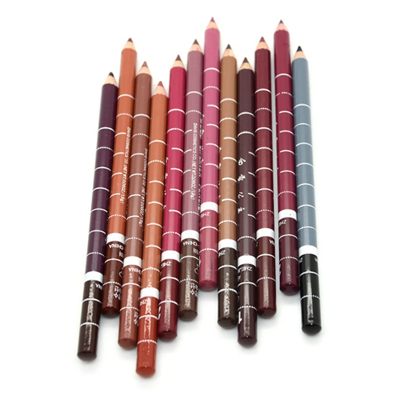 1PC Professional Wood Lip liner Waterproof Lady Charming Lip Liner Soft Pencil Makeup Women's Long Lasting Cosmetic Tool 28Color