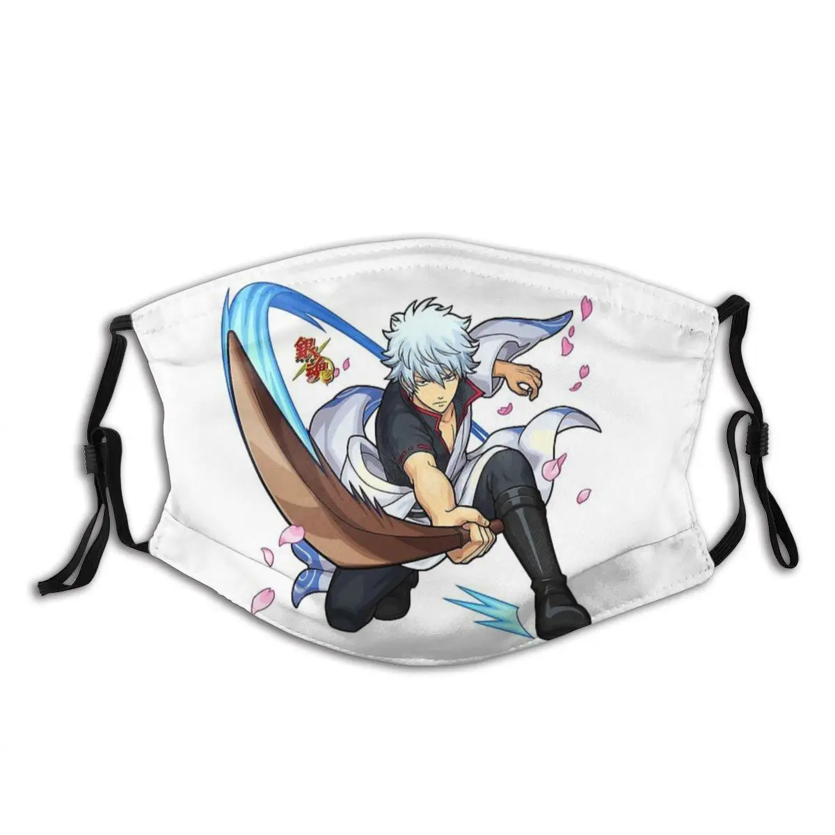Sakata Зимняя Маска для лица Gintama Gintoki Spoof вдохновляющая аниме Mascarilla reutilzable с