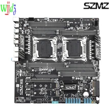 SZMZ – carte mère X99 à double processeur, Support de carte mère Intel XEON E5 LGA2011 3 v3 2678 2680 V4, plaque de Base
