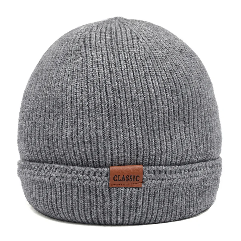 

Warm Knit Hat Men Hedging Cap Solid Color Knitted Watermelon Hat Unisex Wild Warm Wool Hat Fashion Hedging Cap Winter Hats Men