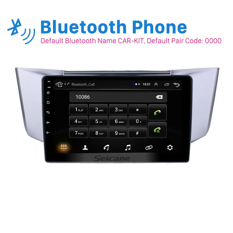 Seicane Автомобильный gps 10," плеер 2Din Android8.1 Navi для Lexus RX300 RX330 RX350 2003-2010 головное устройство Поддержка TPMS DAB+ Зеркальное соединение