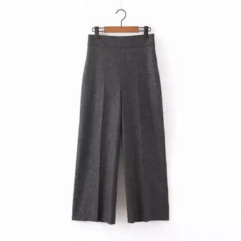 

New women soft fabric dotted slacks 2020 ladies fashion long fit casual pants spring