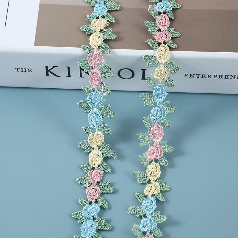 

3 Yards/Lot water soluble embroidery lace fabric children's clothing accessories sofa cushion curtain decoration accessori