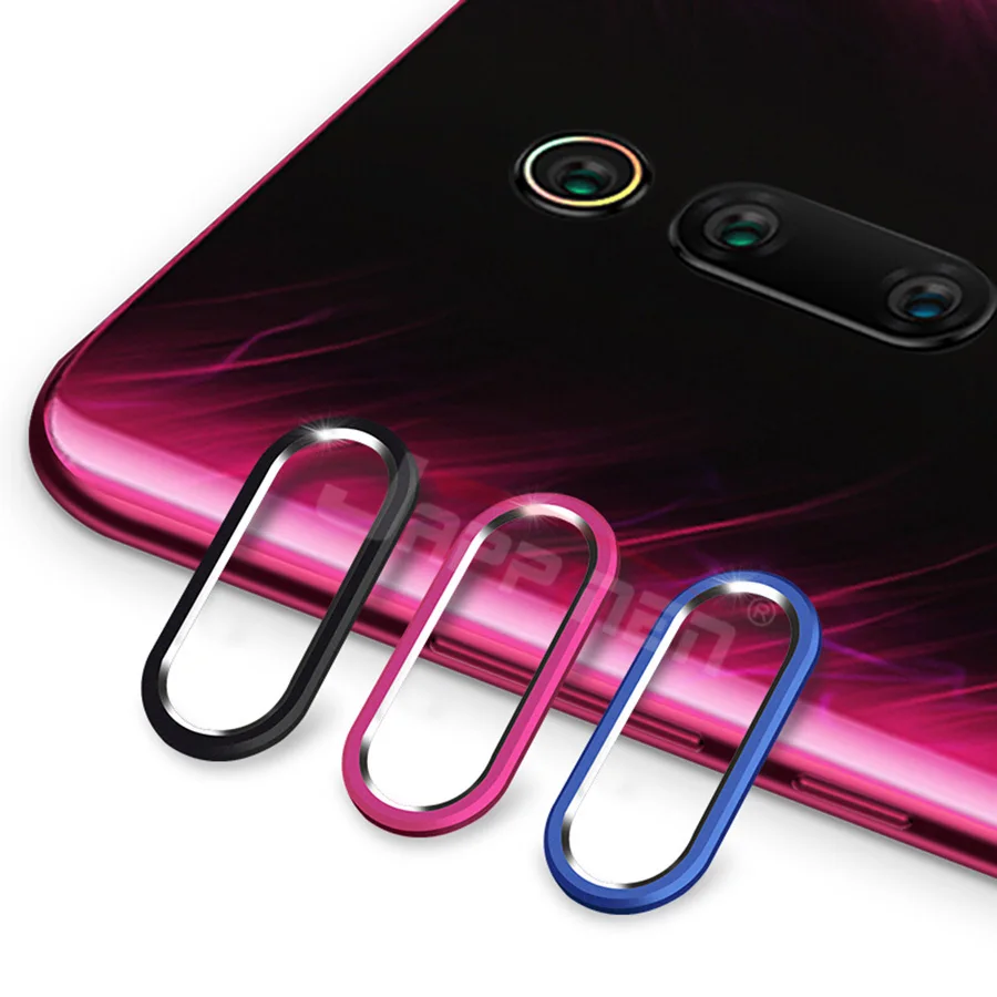 Чехол для объектива камеры mi A3 9T Pro из закаленного стекла+ металлическое заднее кольцо для объектива Xiaomi mi 9T A3 8 9 SE A2 CC9 CC9E Red mi Note 7 8 K20 Pro