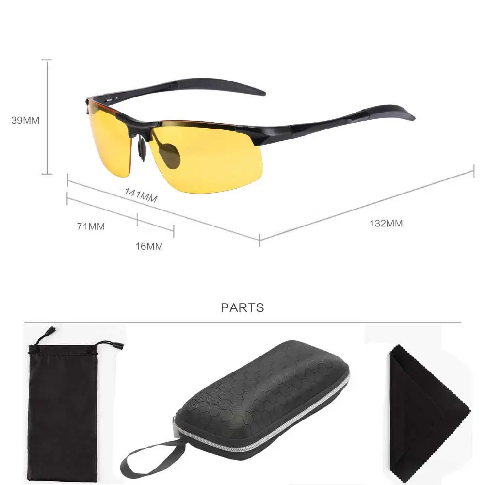 Очки с антибликовым покрытием для ночного вождения NALOAIN R8177|Мужские очки видения|