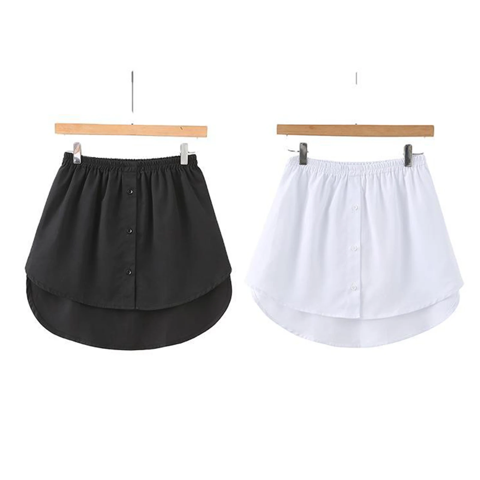 Shirt Extenders Adjustable Layering Fake Tops Lower Sweep Hem with Elastic  Waist Band Mini Skirt Hemline Fashion Wearing New - AliExpress