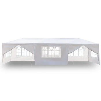 

Outdoor Gazebo Portable Upgrade Pavilion Waterproof Tent With Spiral Tubes White Color Sun Shelter Gazebo Canopy Anti UV Tent