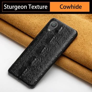

Phone case for Sony Xperia XZ2 XZ1Xperia 5 XZ4 Cowhide Arowana Pattern Half Bag For Sony XA XZ2 Premium XA2 ultra Z5 PLUS