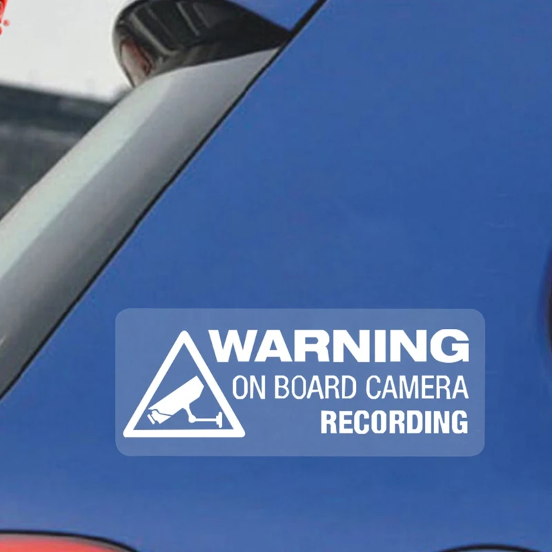 Универсальное Предупреждение на бортовой камере запись автомобиля окно Грузовик Авто Виниловая Наклейка Декор автомобиля Стайлинг