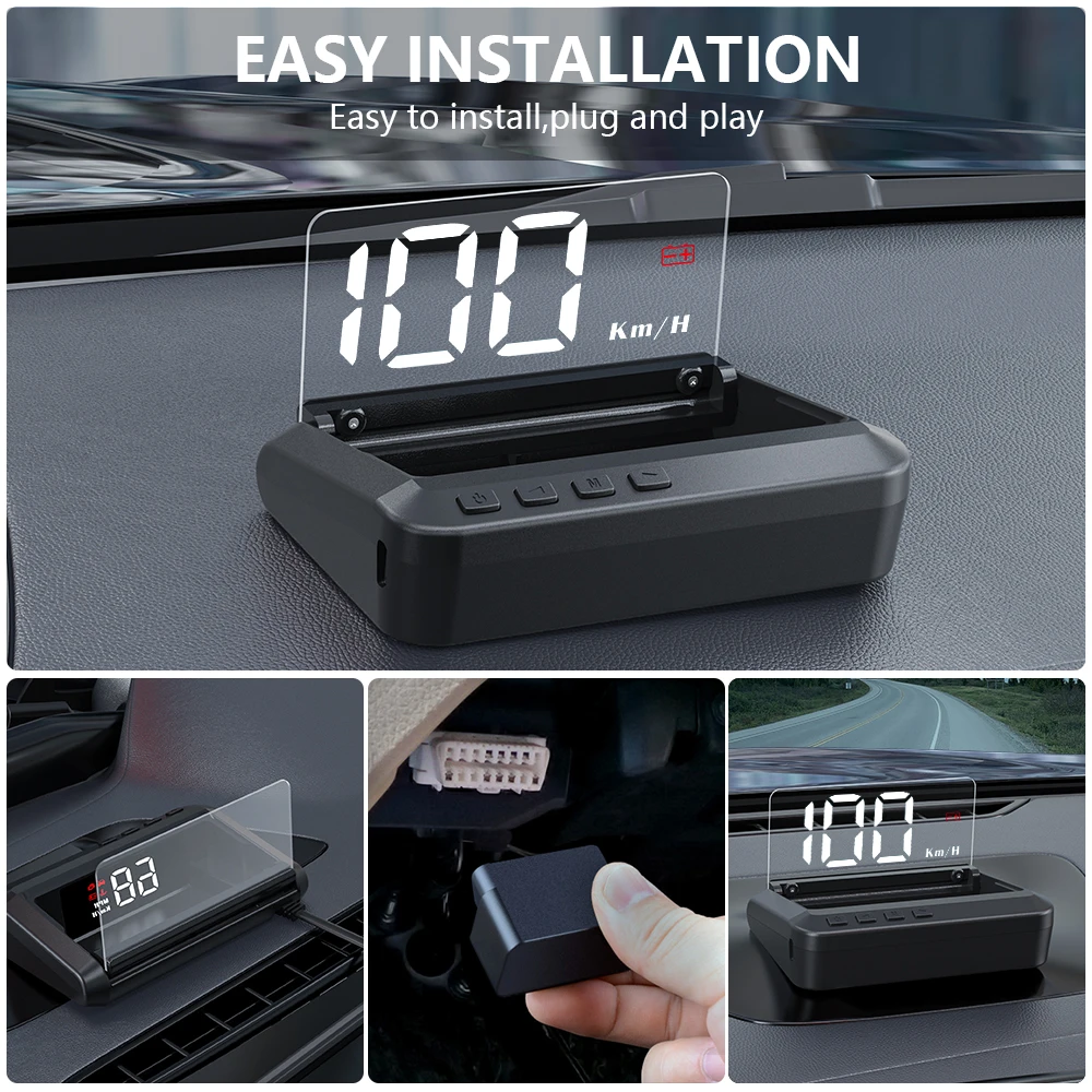 GEYIREN C100 OBD2 HUD   ÷ ڵ ӵ  Һ EOBD  º ǻ ڵ ׼ 