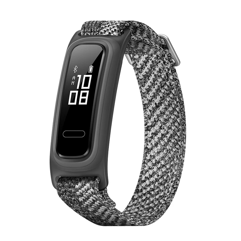 Смарт-браслет huawei Band 4e с двойным ремешком и обувным режимом для баскетбола и передачи данных, водонепроницаемый спортивный Смарт Браслет - Цвет: Grey