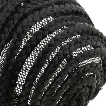 

Cornrow Wig Cap Adjustable Braided Cord + 4 Pieces Micro Hair Braid Kit Lock Hook Handle Tool Hair Styling Accessories