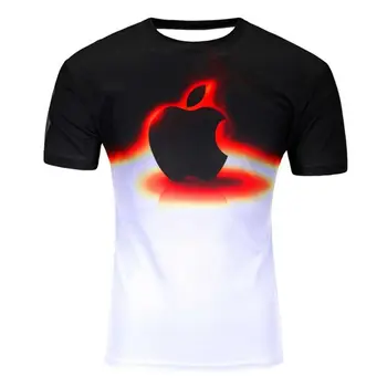 

Men clothes 2020 Hot selling New fashion Men's 3D apple/tree printing t shirt summer short sleeve t shirts tops