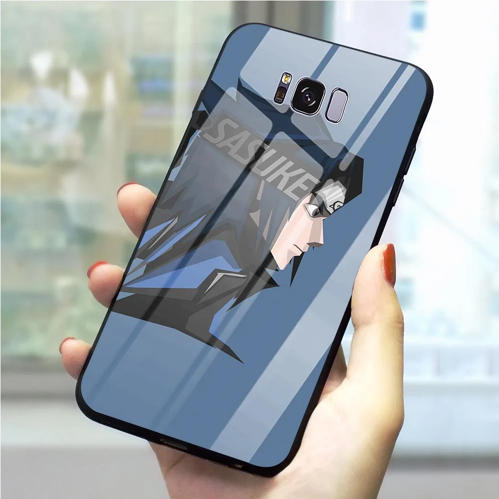 Аниме «Наруто» персонажа чехол из закаленного стекла для телефона для samsung Galaxy S9 чехол для телефона для A10 A20 A30 A40 A50 A60 M40 A70 чехол s задняя крышка