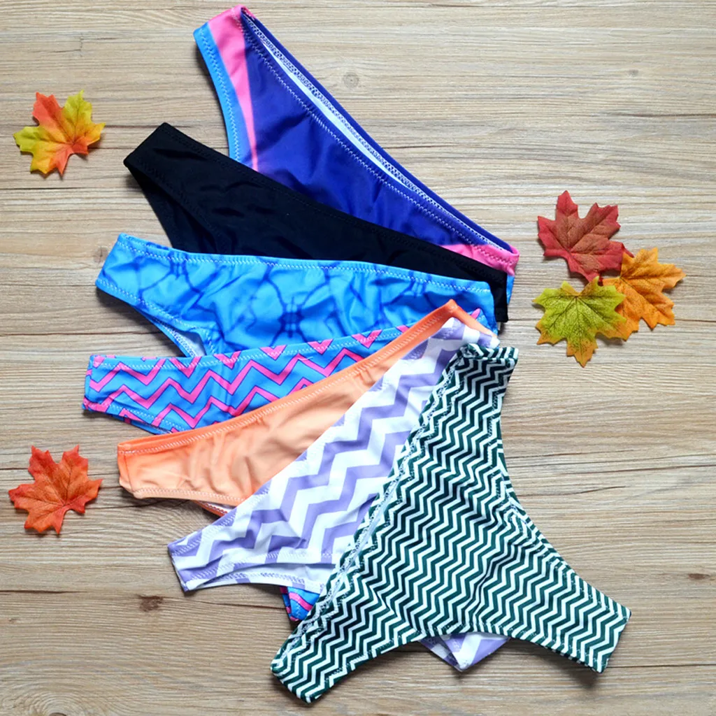 Sexy Woman Bikini Printed Bathing Bathing Beach Wear Swimming Bikini Bottoms Beachwear 2020 Girls Beach Bathing Suit Swimwear S-
