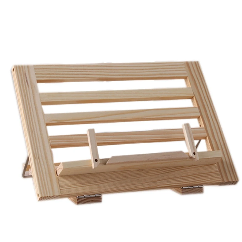 Wooden Frame Reading Bookshelf Bracket - Book Tablet Pc Support Music Stand Table Drawing Easel |