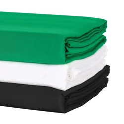 Photography 1.6Mx2M/3M Background Backdrop Cloth Muslin Textile Fabric White Green Screen Chroma Key For Photo Studio Shooting Photography 1.6Mx2M/3M Background Backdrop Cloth Muslin Textile Fabric White Green Screen Chroma Key For Photo Studio Shooting