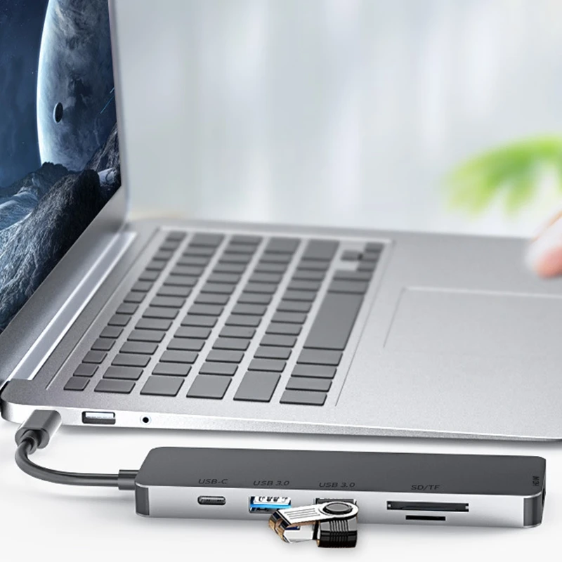 USB C Hub 6 в 1 3 0 порт расширитель адаптер 4K HDMI HD PD Быстрая зарядка док станция для