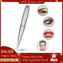 Biomaser, Перманентный макияж, мощная татуировочная ручка, ротационная машинка для татуировки бровей, губ, черные микроблейдинг, принадлежности